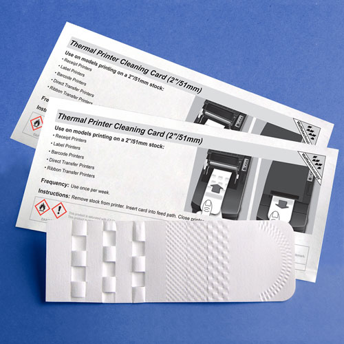  MEDIA, WAFFLETECHNOLOGY , PM, 2" THERMAL PRINTER CLEANING CARDS, N/A, 50.80mm